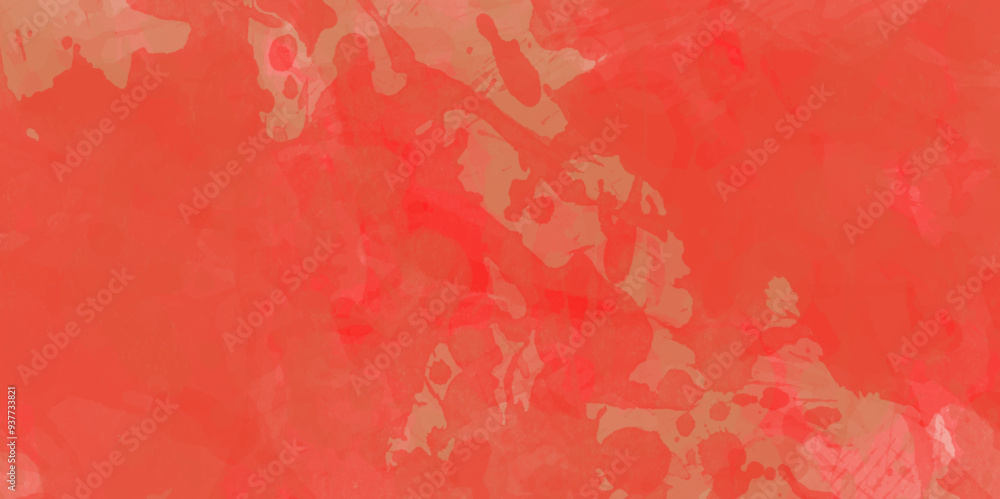 Obraz premium Colorful abstract red grungy background with scratches and brush stroke, red watercolor illustration made by hand isolated pastel background copy space abstract bright colorful background for design.