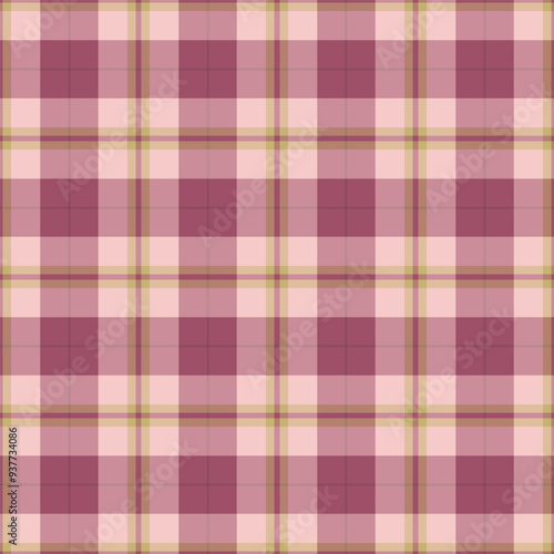 Christmas card vector plaid textile, horizontal check texture tartan. Gift card background pattern fabric seamless in red and light colors.