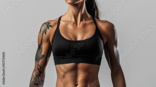 The strong fit woman photo