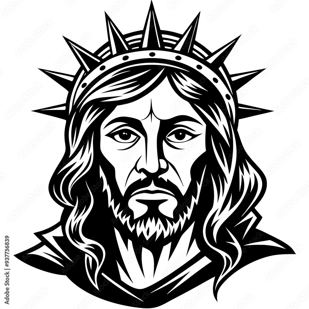 jesus silhouette Vector illustration, jesus silhouette Vector illustration,