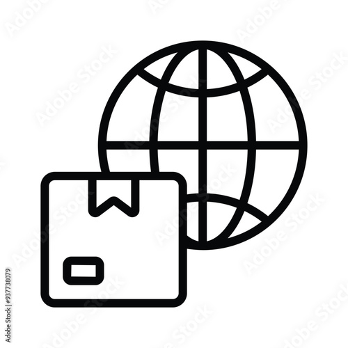 Worldwide Delivery icon design, editable vector of global delivery