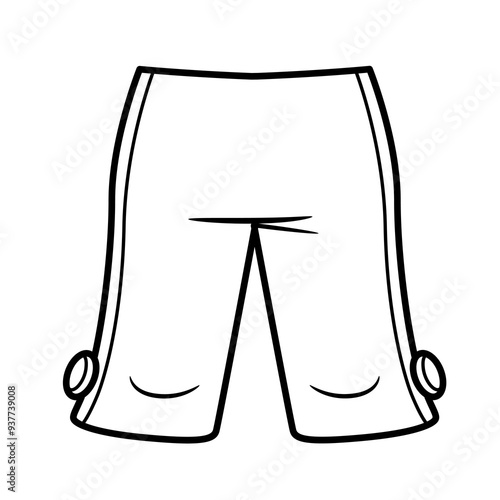 Breeches with stripes and buttons
