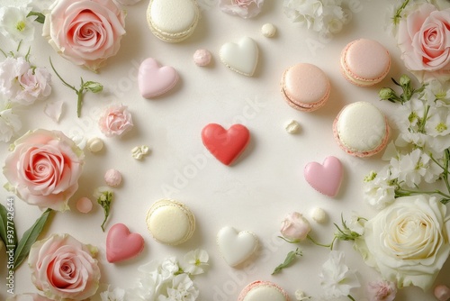 Romantic Floral and Sweet Arrangement in Circular Pattern