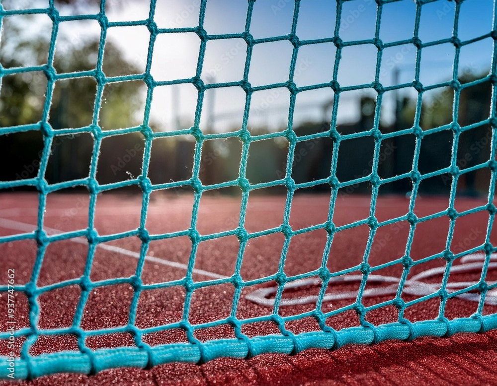 Net on a sports field, emphasizing sports equipment, gameplay, and athletic activities. Net on a sports field, emphasizing sports equipment, gameplay, and athletic activities.