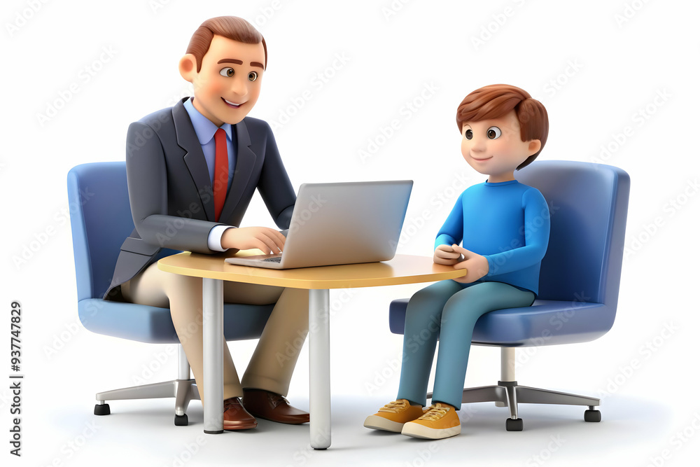3D Manager candidly mentoring a junior employee in a one on one session concept as A candid shot of a manager mentoring a junior employee in a one on one session. The camera captures the supportive an 3D Manager candidly mentoring a junior employee in a one on one session concept as A candid shot of a manager mentoring a junior employee in a one on one session. The camera captures the supportive an