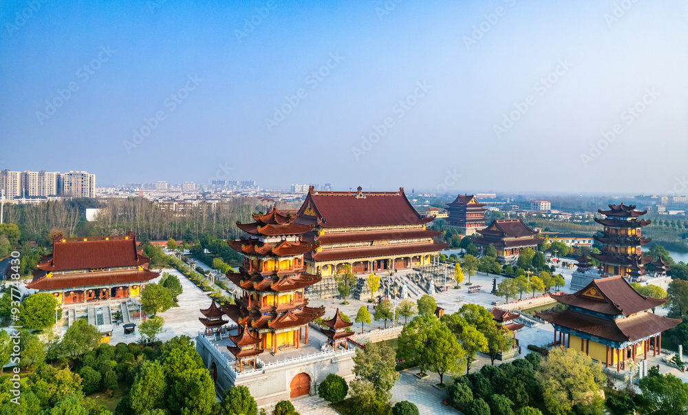 Obraz premium Zhumadian Runan County Nanhai Temple landscape