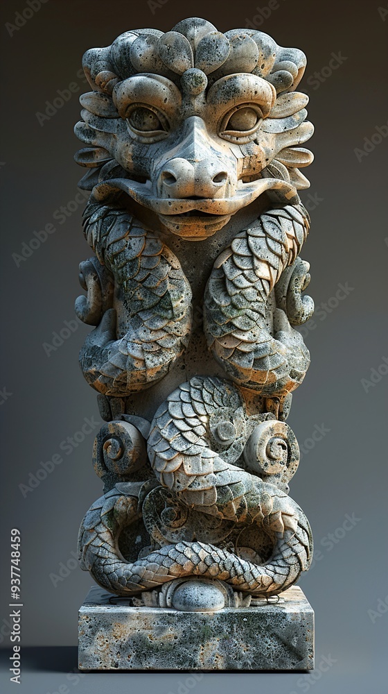 Stone Dragon Sculpture: Ancient Mythical Creature Carving Stone Dragon Sculpture: Ancient Mythical Creature Carving