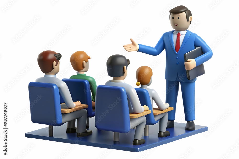 3D Manager conducting a training session candid moment with team concept as A candid shot of a manager conducting a training session with their team. The camera captures the managers engaging teaching 3D Manager conducting a training session candid moment with team concept as A candid shot of a manager conducting a training session with their team. The camera captures the managers engaging teaching