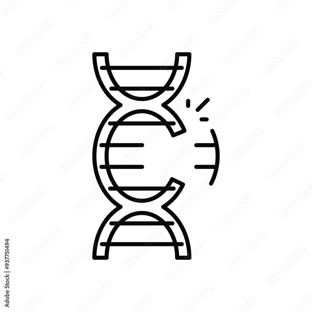 Genetic Engineering icon vector stock illustration Genetic Engineering icon vector stock illustration