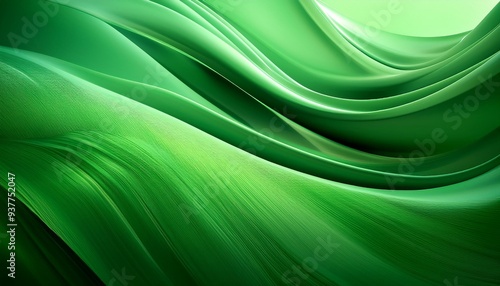 abstract green background illustration, AI generated