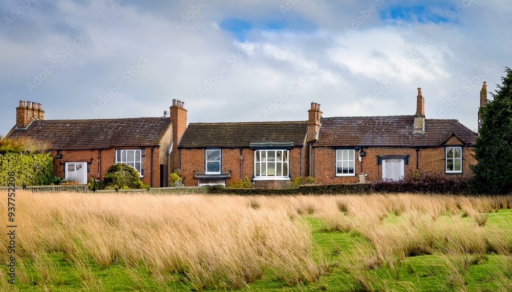 Obraz premium traditiona british house, AI generated