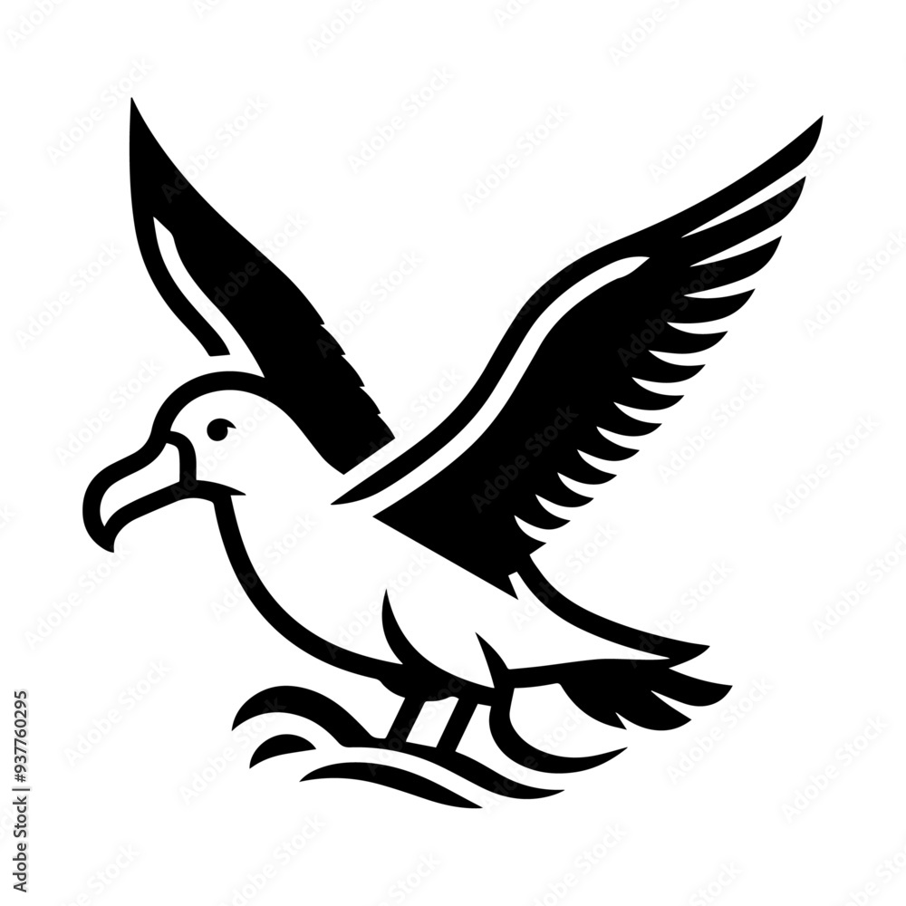 Albatross icon vector illustration. Albatross icon vector illustration.
