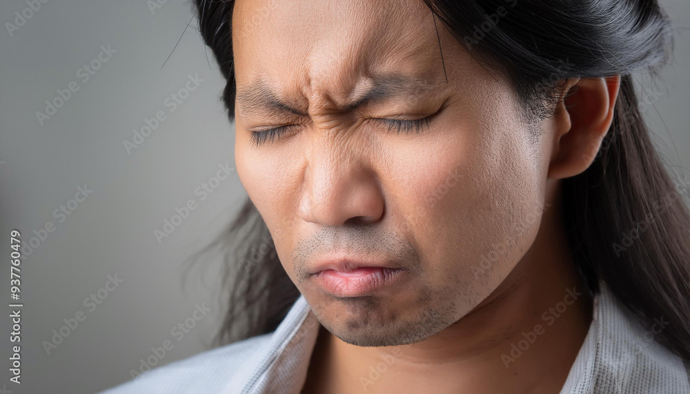 Fototapeta premium Close-Up of a Tense Situation or Expression