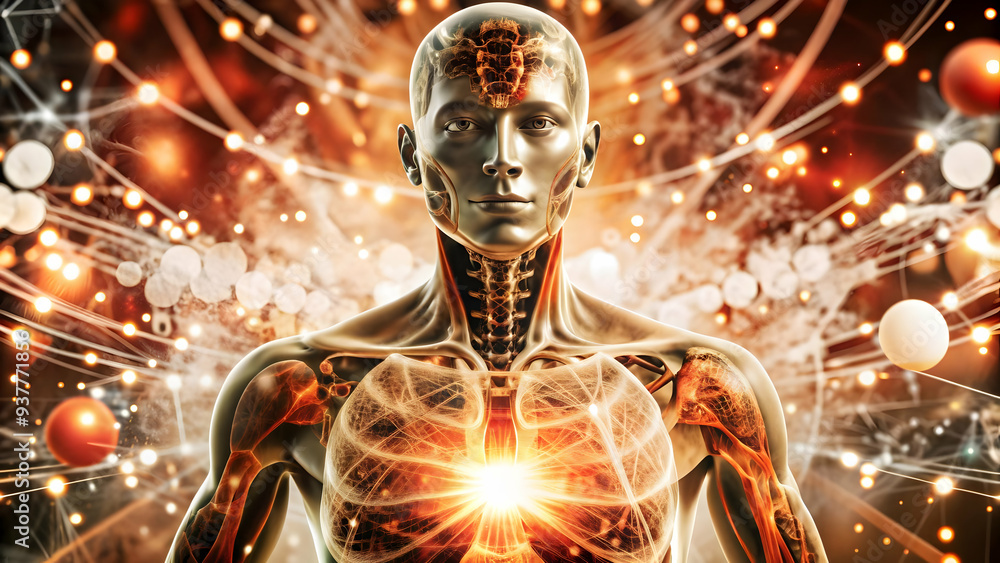 AI in Healthcare Revolution: Vibrant Abstract Digital Art Banner Illustrating Innovations in Medical Technology and Precision - Photo Stock Concept AI in Healthcare Revolution: Vibrant Abstract Digital Art Banner Illustrating Innovations in Medical Technology and Precision - Photo Stock Concept