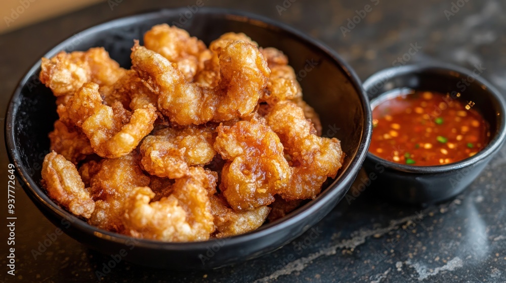 Crispy Fried Pork with Spicy Dipping Sauce Crispy Fried Pork with Spicy Dipping Sauce
