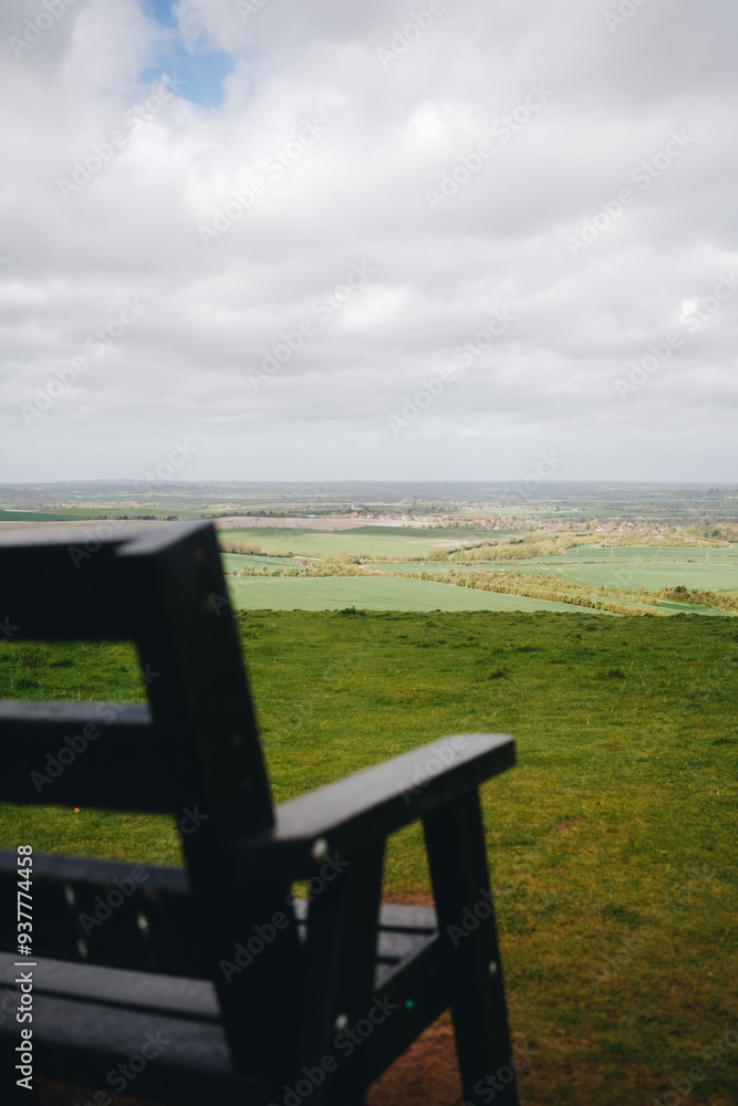 bench in the field