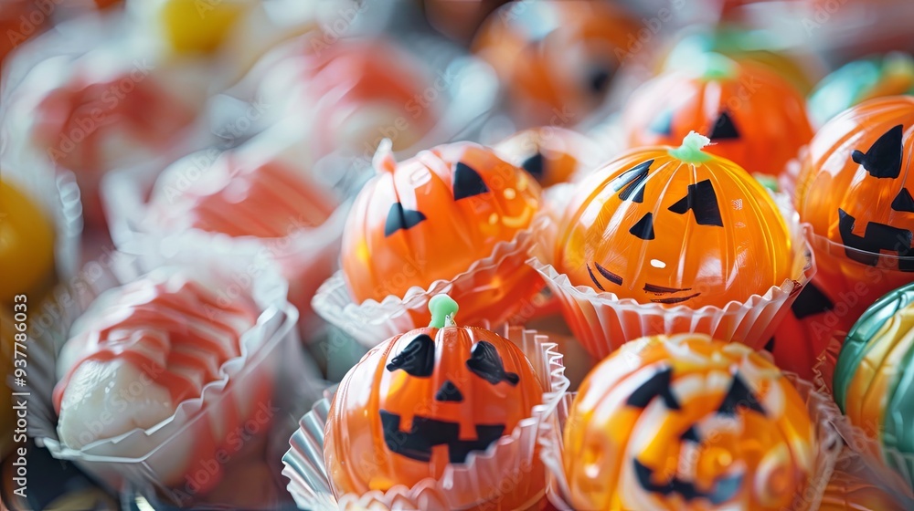 Fototapeta premium Halloween Colored Candies for Kids