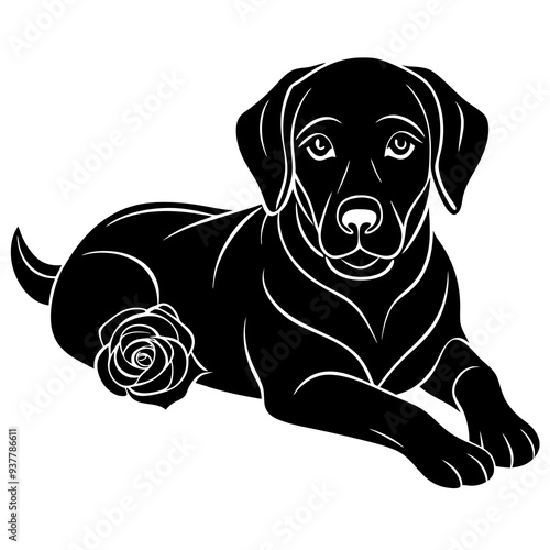 Dog silhouette Vector