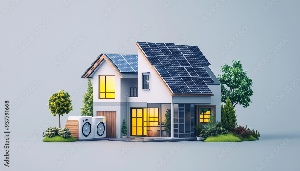 house with solar panels house with solar panels
