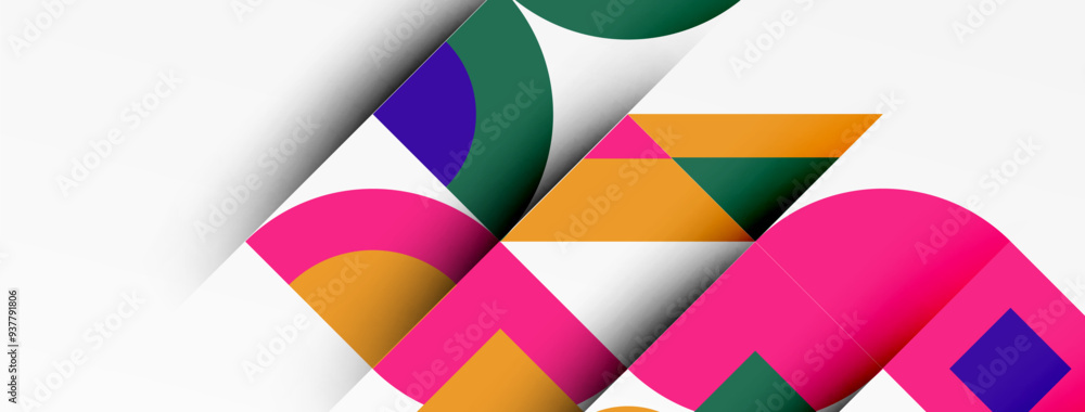Geometric design abstract background - circles squares Geometric design abstract background - circles squares