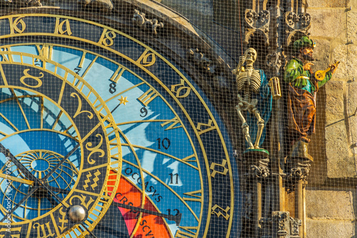 Prague astronomical clock in old town Prague