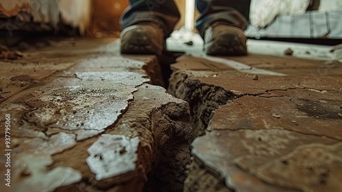 Basement crack in floor