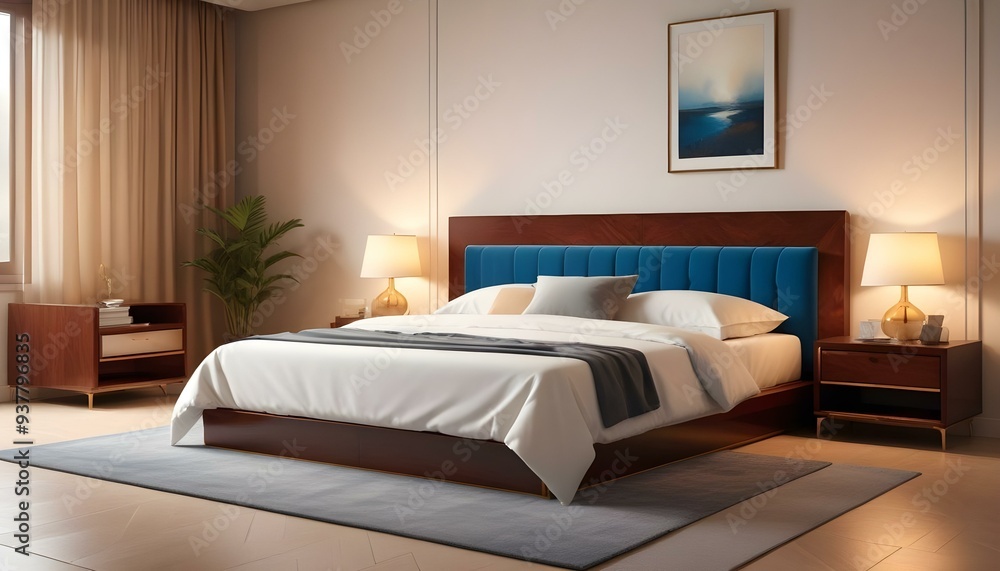 Photo modern style interior room 3d illustration White and gold theme interior modern minimalism photo realism Photo modern style interior room 3d illustration White and gold theme interior modern minimalism photo realism