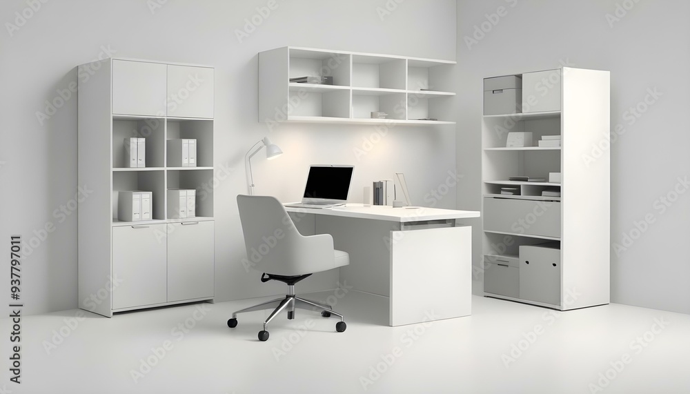Photo modern style interior room 3d illustration White and gold theme interior modern minimalism photo realism Photo modern style interior room 3d illustration White and gold theme interior modern minimalism photo realism