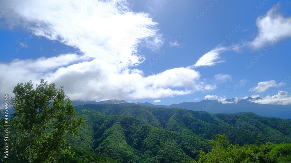 Obraz premium clouds over the mountains