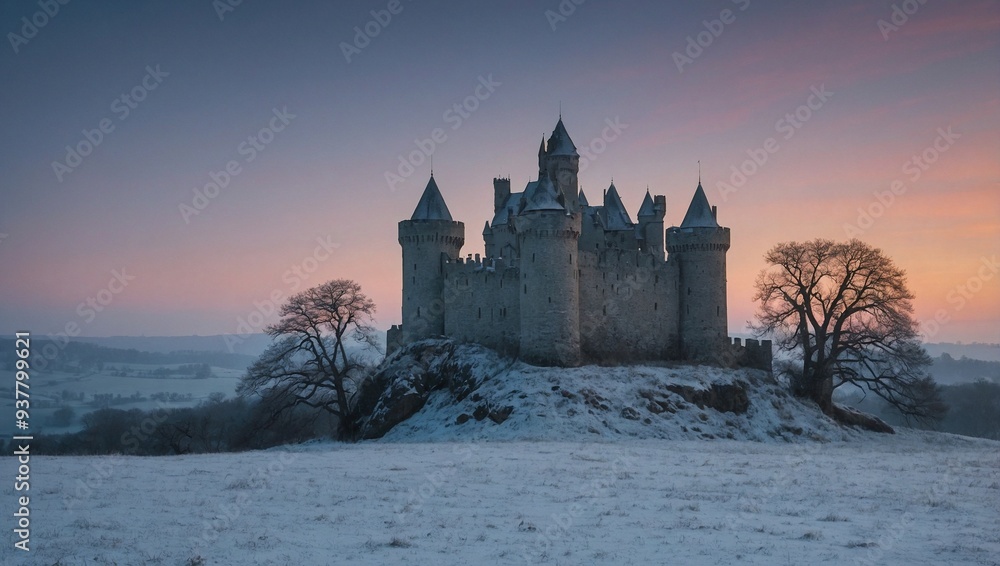 winter sky capture the minimalist castle