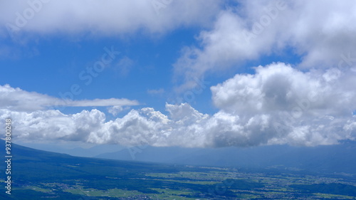 clouds over the mountains