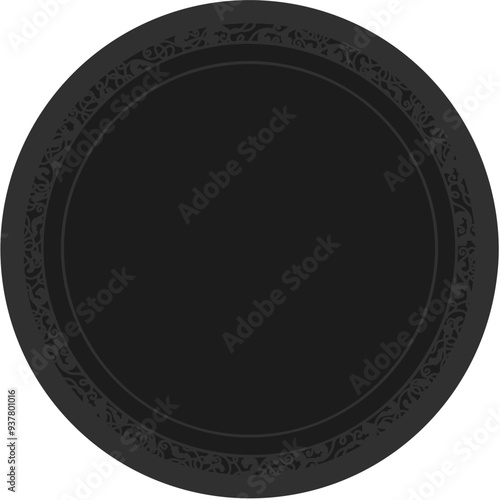 Floral ornamented frame; old style ornate decoration