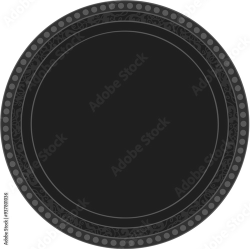 Floral ornamented frame; old style ornate decoration
