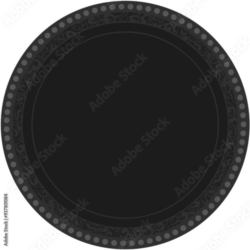 Floral ornamented frame; old style ornate decoration