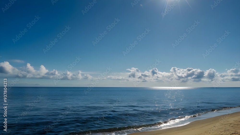 A breathtaking scene of the vast sea and ocean A breathtaking scene of the vast sea and ocean