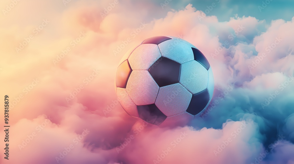 Fototapeta premium A weathered soccer ball