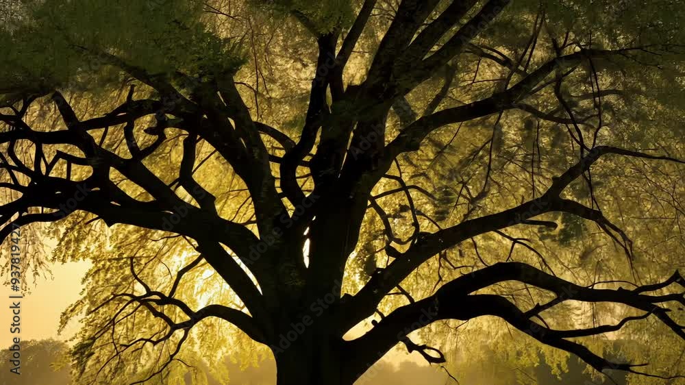 tree in the sunset tree in the sunset