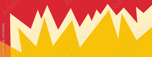 Obraz na plátně Abstract jagged shape background vector design