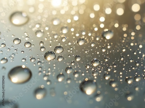 Wallpaper Mural Abstract background with water droplets reflecting light. Torontodigital.ca