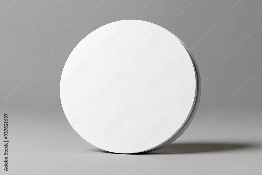 White Round Paper Label, Blank White Round Paper Label, Blank