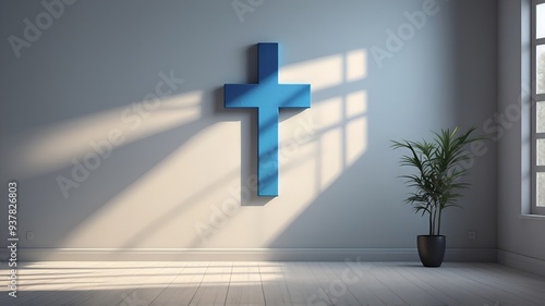 cross on the wall - Praying room