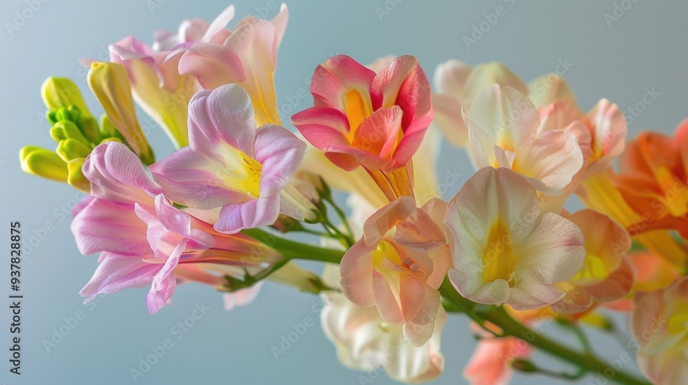 A bouquet of colorful flowers arranged in a decorative vase, perfect for home decor or gift giving A bouquet of colorful flowers arranged in a decorative vase, perfect for home decor or gift giving