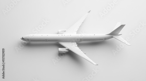Stylish White Airplane Model: Modern Design for Aviation and Travel Enthusiasts
