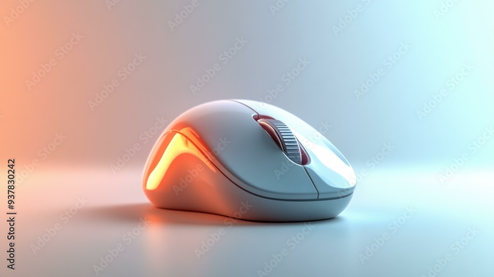 Sleek White Gaming Mouse with LED Lighting: Elevate Your Tech Experience Sleek White Gaming Mouse with LED Lighting: Elevate Your Tech Experience