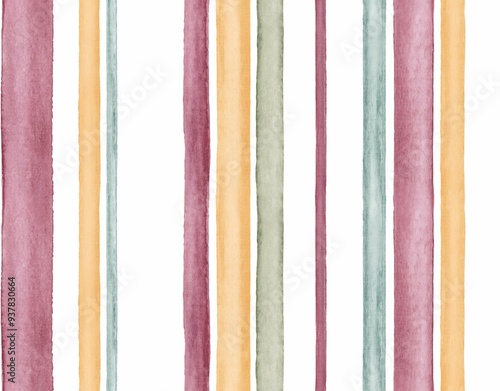 geometric designs painted in watercolors