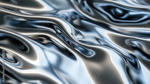 Captivating Metallic Waves: A Stunning Abstract Texture for Modern Design and Backgrounds