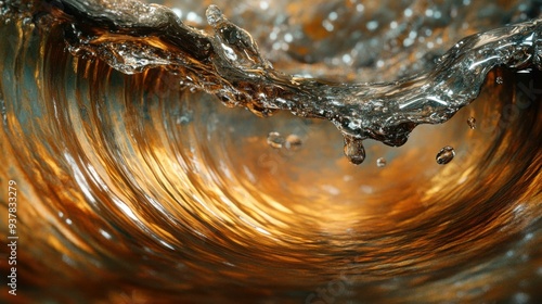 Captivating Waves: The Dynamic Dance of Water and Light in Nature's Embrace photo