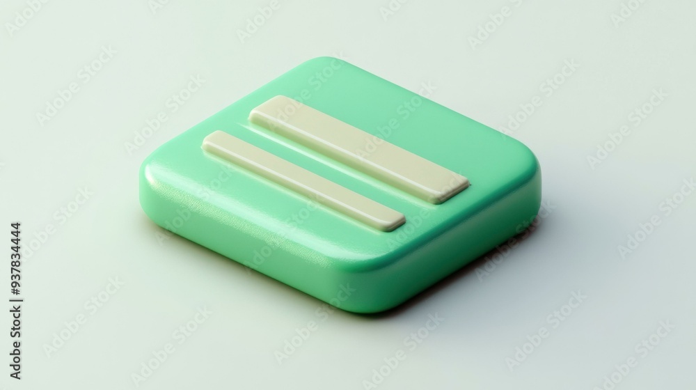Elegant Minimalist Digital Icon in Soft Green and Cream for Modern User Interfaces Elegant Minimalist Digital Icon in Soft Green and Cream for Modern User Interfaces