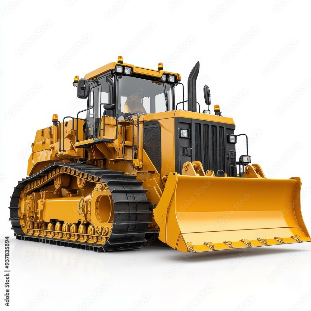 Heavy Duty Bulldozer in Construction Site: The Power of Modern Machinery Heavy Duty Bulldozer in Construction Site: The Power of Modern Machinery