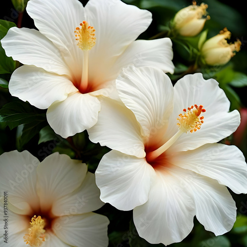 White Hibiscus Flower